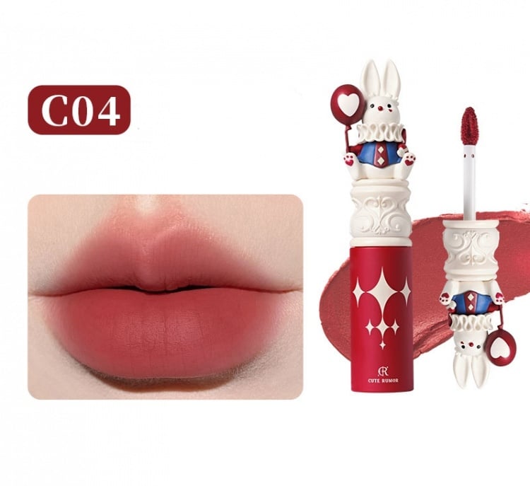 Halloween Circus Series Flüssiger Lippenstift mit mattem Finish, Pastellfarben, Clowncore Make-ups