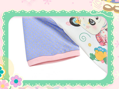 Weißes T-Shirt mit Panda-Print