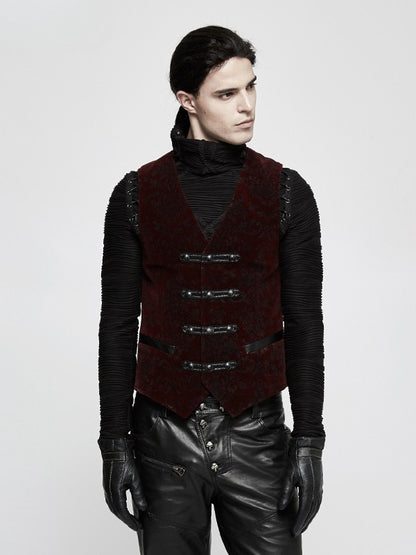 Men's Gothic Vest Red