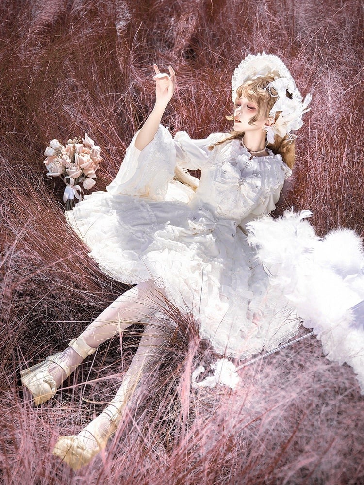 Jumper Shiro White Sweet Skirt Hime Lolita Dress Hanayome