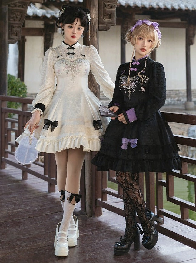 Mädchenkleid Schleife Chinesisch Süß