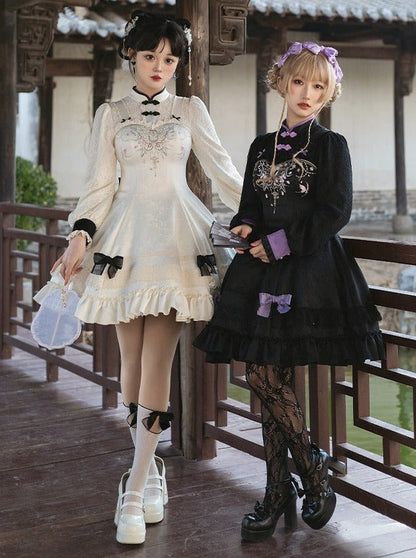 Mädchenkleid Schleife Chinesisch Süß