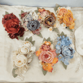 Hairclip Color Details Handmade 7 Flower Options