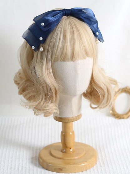 Lolita with Cute Bowknot 13 Pearlescent Decorations KC Colors Gauze Bead