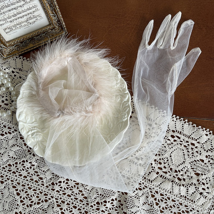 Handschuhe Optionen Shaggy 9 Tüll Manschetten Farbe