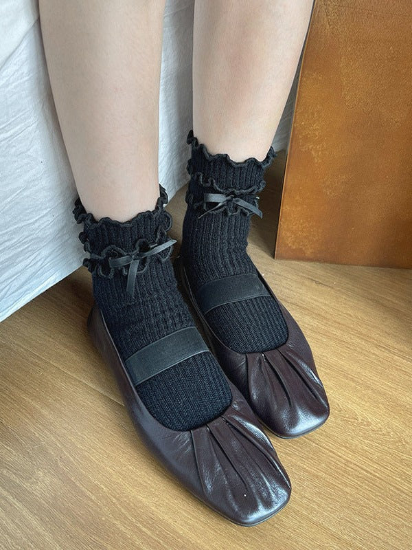 5 Style Ear and Socks Lolita Wood Wool Design Bow Butterfly Colors with