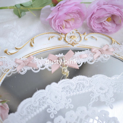 Jirai with Colors Star Bow Choker Moon 5 and Kei Rhinestones