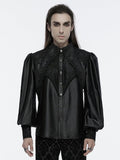 Black Men's Gothic Gorgeous Layered Shirt