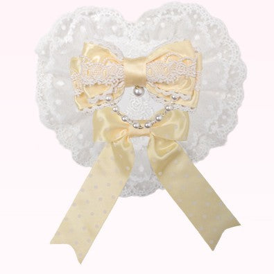 6 Heart-Shaped Floral Options Lace Hairclip