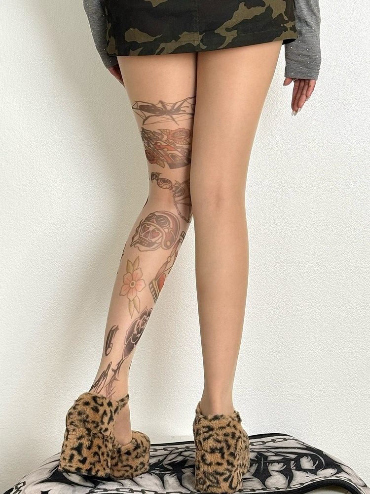 ソーンズタイツプリントハートとヌード