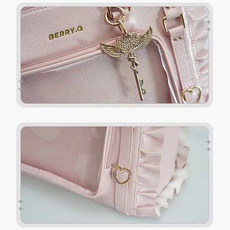 Pink – Large Ita Tote Capacity Iridescent Magical Girl