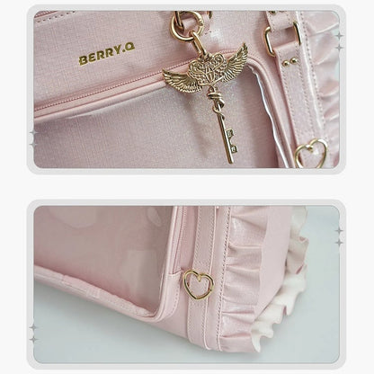 Pink – Large Ita Tote Capacity Iridescent Magical Girl