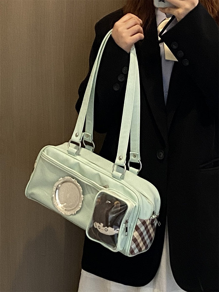 Ita Decorated Bag Colors 2 Pattern Plaid Crossbody/Shoulder