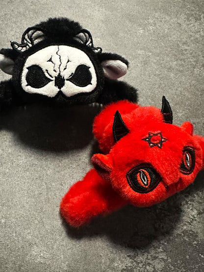Devil Plush Red Hairclip Gothic