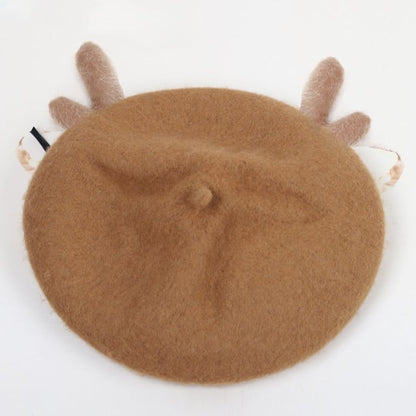 Brown Antler Sweet Deer Lolita and Beret Ear