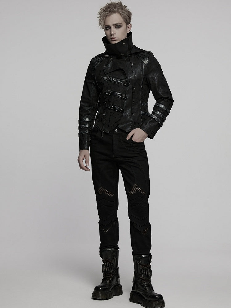 Black Long Wild Reaper Coat Men's