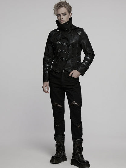 Black Long Wild Reaper Coat Men's