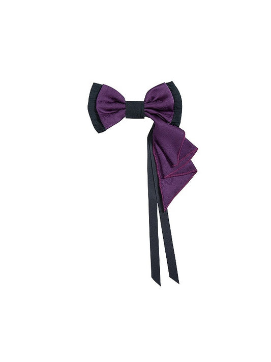 Black and Purple Bowknot Hairclip