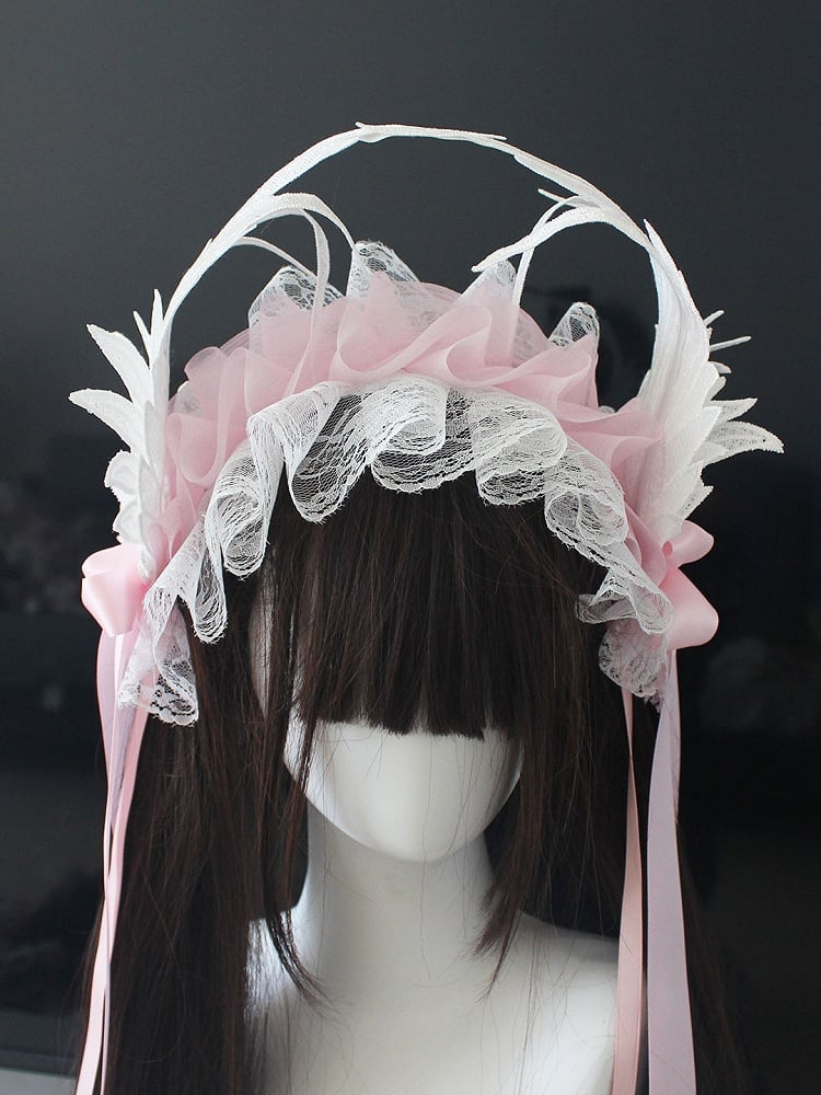 Bowknot Ruffled 5 Wing Options Details Haircband Design Color