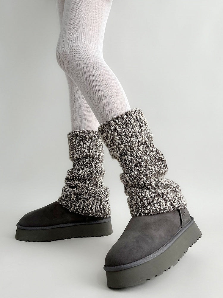 Knit Marled Leg (2 Colors) Warmers Chunky