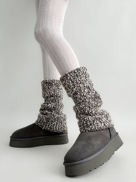 Knit Marled Leg (2 Colors) Warmers Chunky