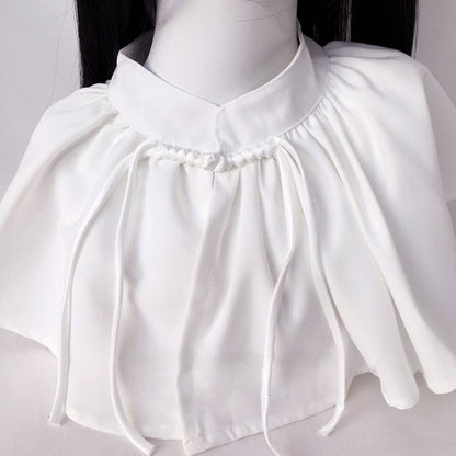 Shawl Black/White Gothic