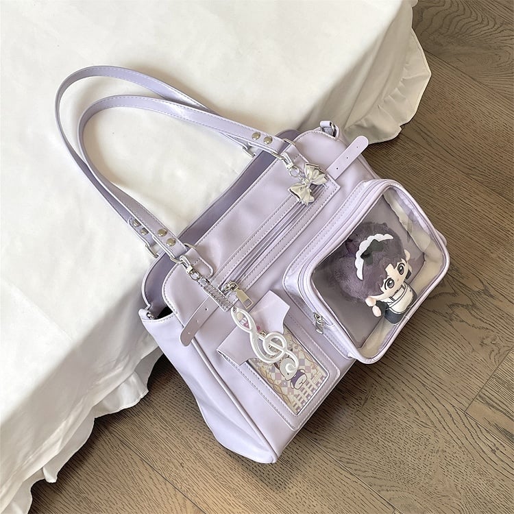 Colors Bag with Charm Cute Crossbody/shoulder 3 Ita