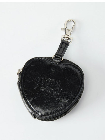 2 Colors Y2K Style Heart Shape Studded Bag for 65mm Badge - NICOOLAA
