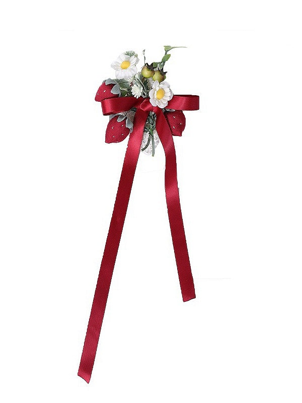 Strawberry Red Brooch