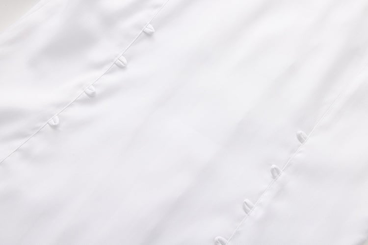 Ouji Aristocrat Lolita Jabot-Hemd im Ritterstil mit weißem Kragen