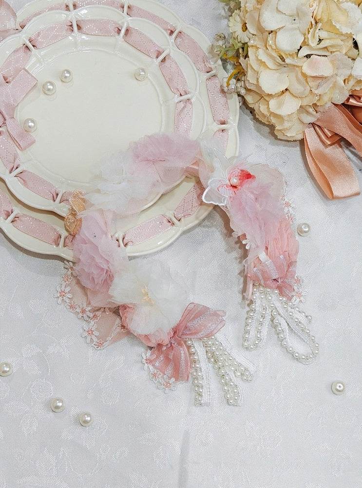 Dark Chains Blue Floral KC Red/Green/Pink with Lolita Bead Sweet