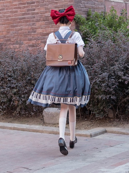 スカート+ネクタイサップピアノショートエレガントなリボンデザインペンダント+ジャケット