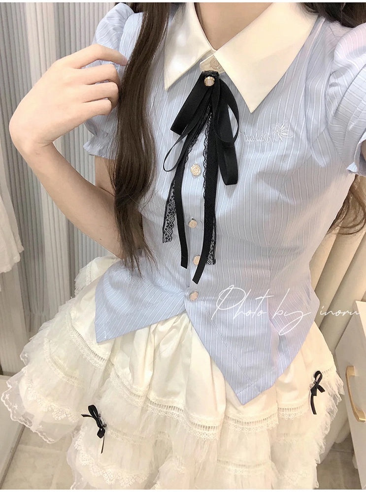 Bow Ribbon Tie Black