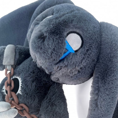 A Two Plush Bunny Guro Crying Masks Detachable Gray Kawaii with Bag Canvas