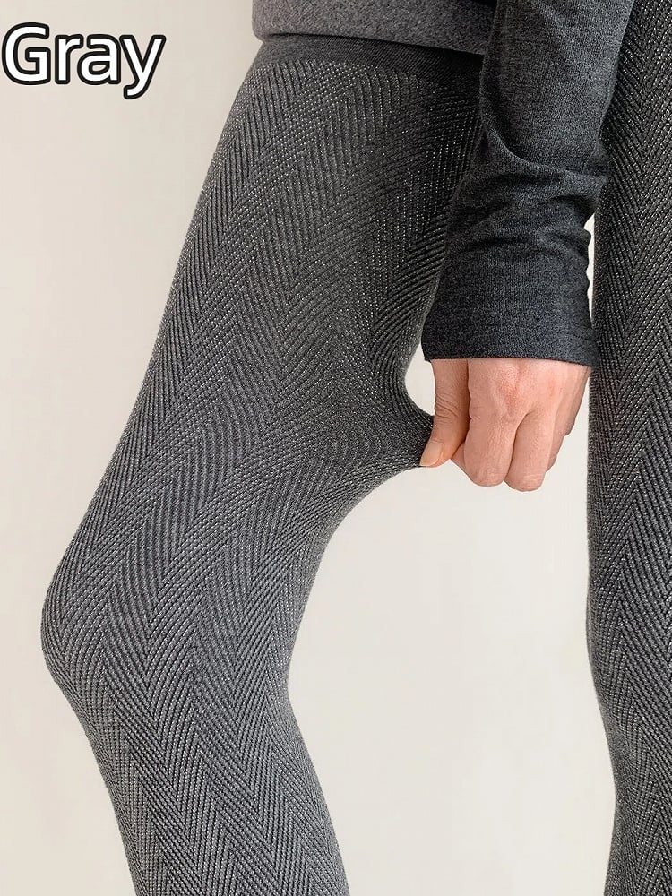 (4 Glitter Colors) Herringbone Tights Stirrup