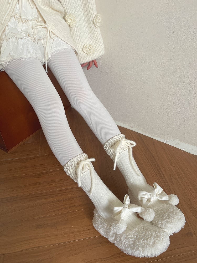 Cuffs Drawstring Ribbed with Socks