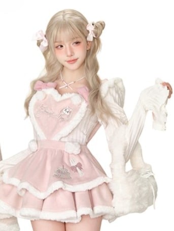 Knit White Top and Adorable Pattern Juliette with Cat Sleeves