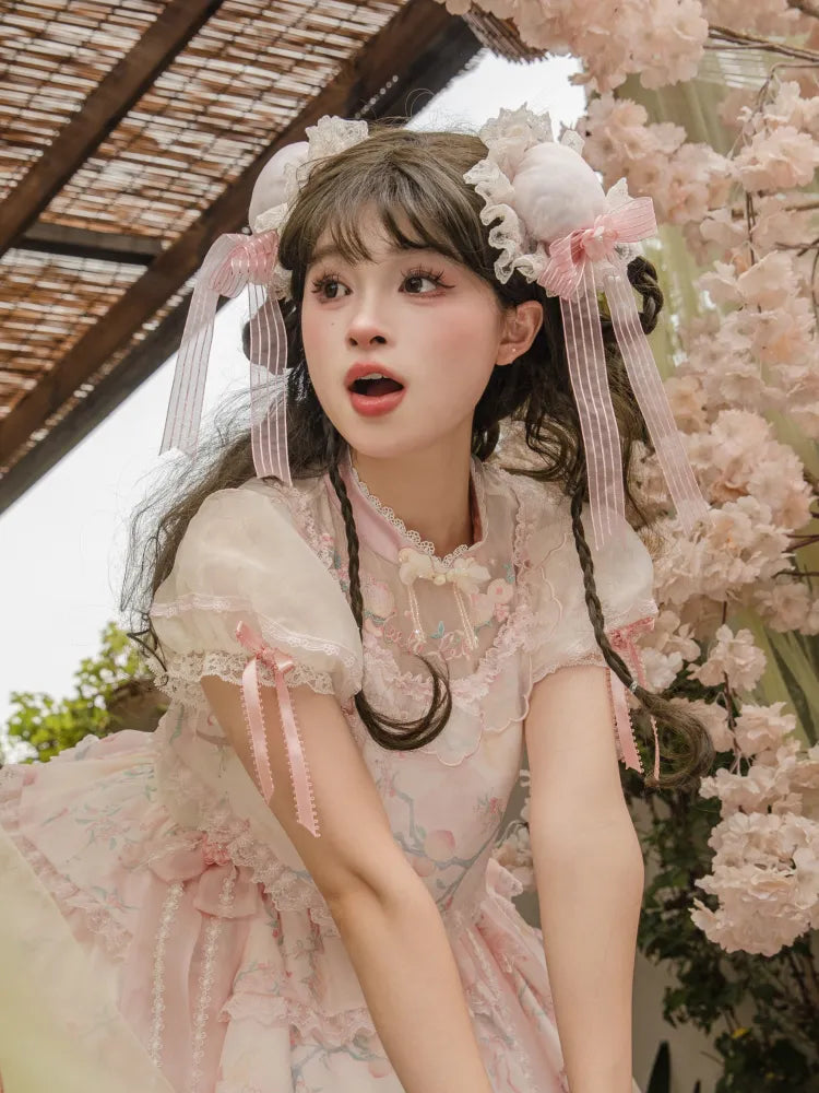 Rosa Han Lolita Haarspange