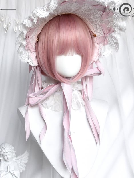 Claw Pink Curly Clips Roman Ponytails