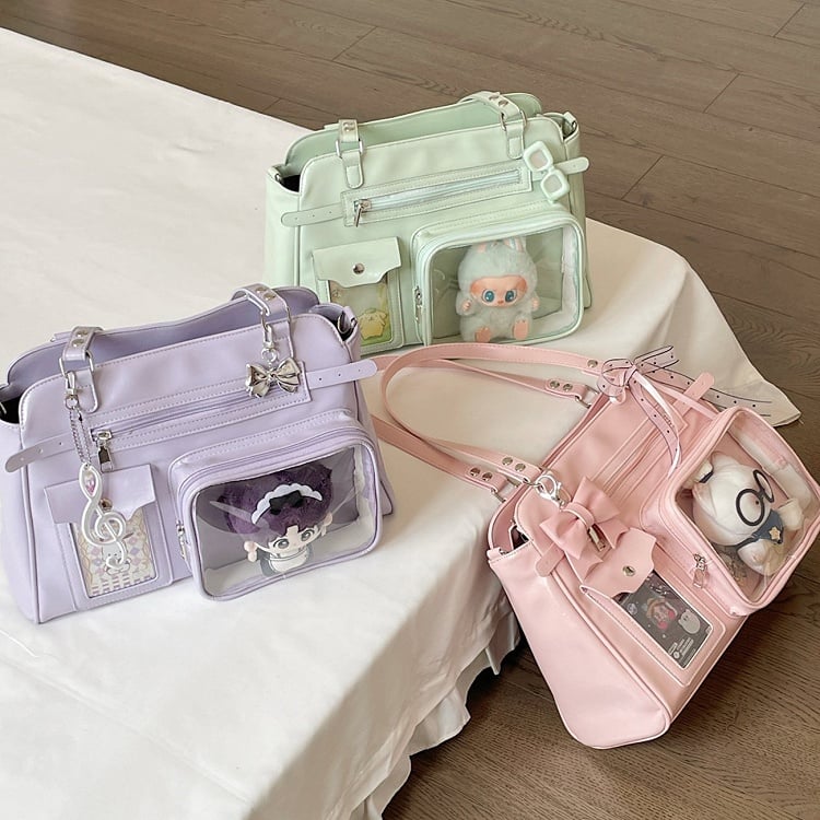 Colors Bag with Charm Cute Crossbody/shoulder 3 Ita