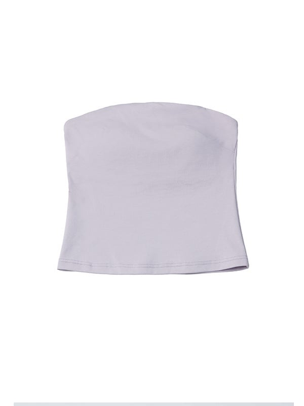 Chic White Sleeveless Hoodie with Purple Tube Top Set
