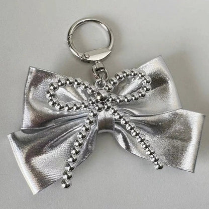 Bowknot Y2K Keychain Black/Silver/Blue/Pink