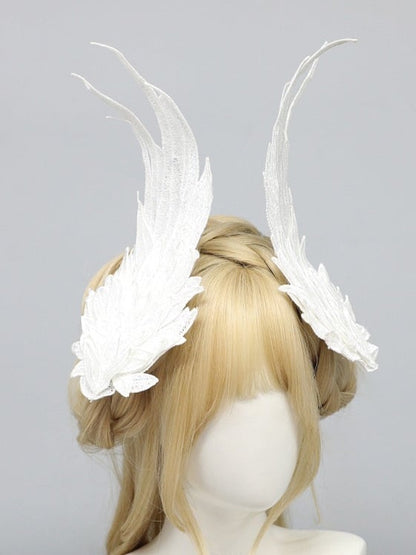 Hairclips Wing White/Black