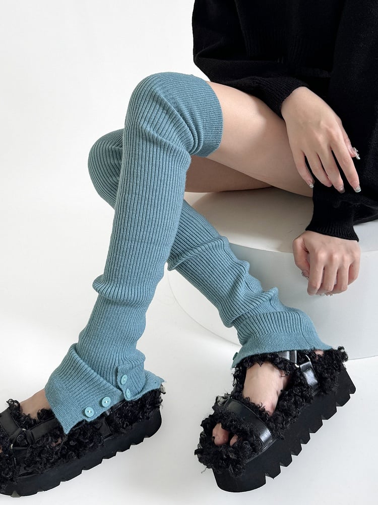 Y2K Knitted Overknee Leg Warmers