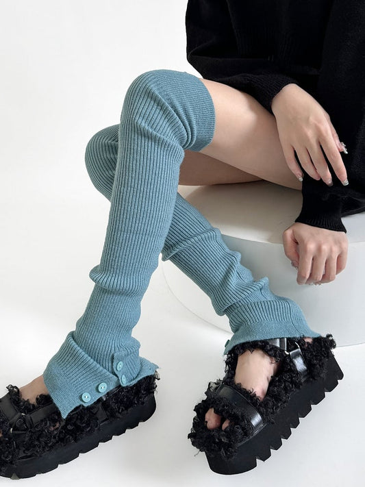 Y2K Knitted Overknee Leg Warmers
