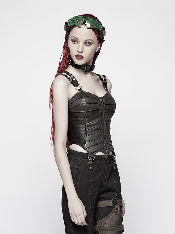 Punk Short Corset Black