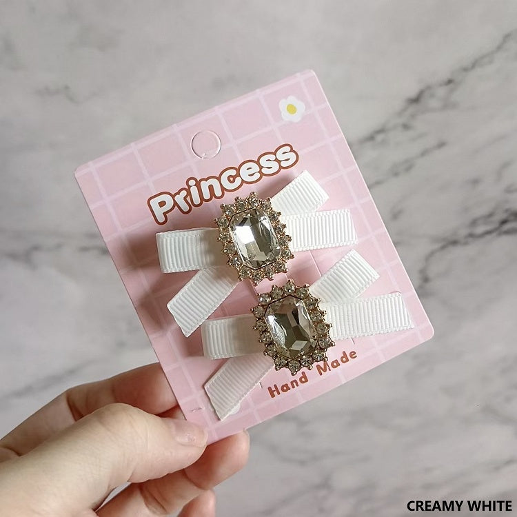 Kei Rhinestone Options 8 Hairclip Jirai Bowknot Color