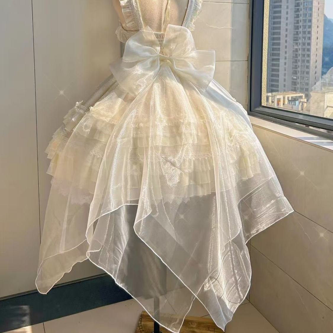 Lolita Ballet Style Bow Back Waist Decoration