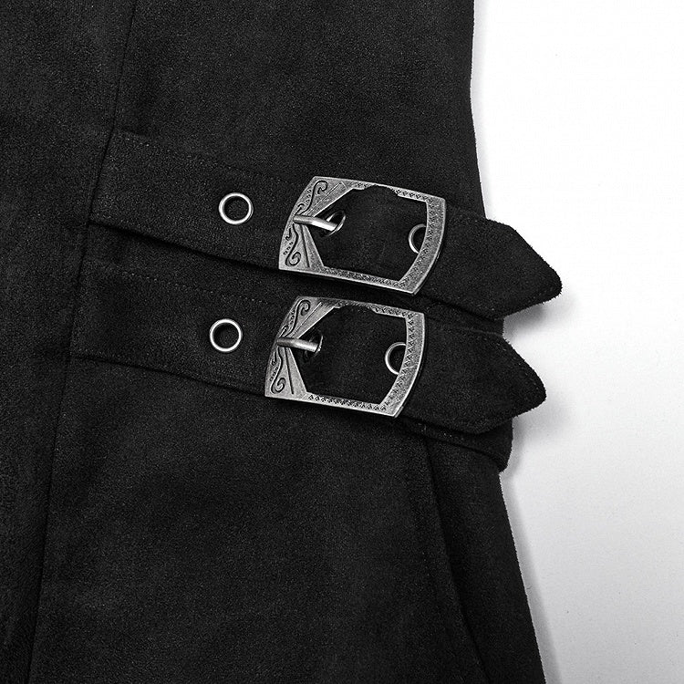Black Men's Gothic Cloak Style Jacket