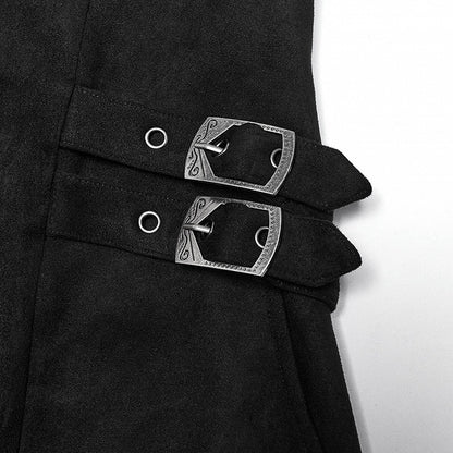 Men's Goth Black Jacket Style Cloak